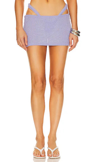 Micro Skirt in Lavender Crochet | Revolve Clothing (Global)