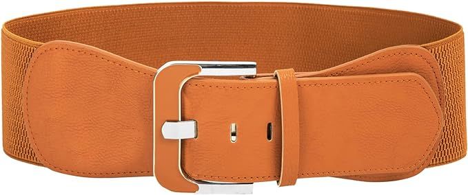 GRACE KARIN Women's PU Leather Wide Waist Belt for Dress Decorative Cinch Belt Single Prong Buckl... | Amazon (US)