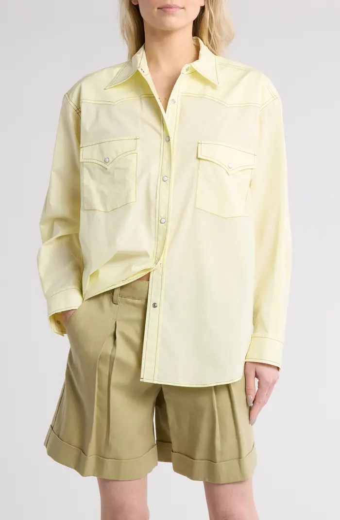 TWP Dutton Stretch Cotton Button-Up Shirt | Nordstromrack | Nordstrom Rack