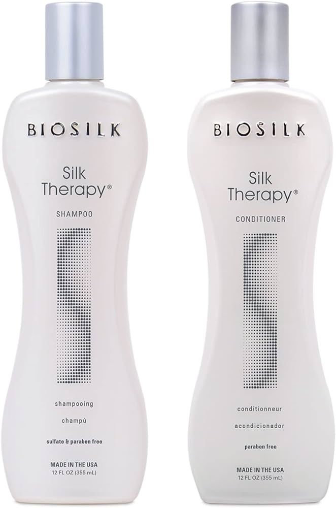 BIOSILK Silk Therapy Duo Set Shampoo and Conditioner - 12 Fl Oz (Pack of 2) | Amazon (US)