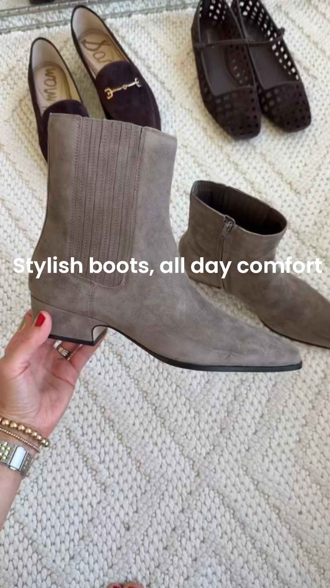 Chic and comfortable boots for the fall. These fit true to size and are the perfect low heel option boot that you can wear for every day or an easy dressier option.

#LTKStyleTip #LTKOver40 #LTKWorkwear