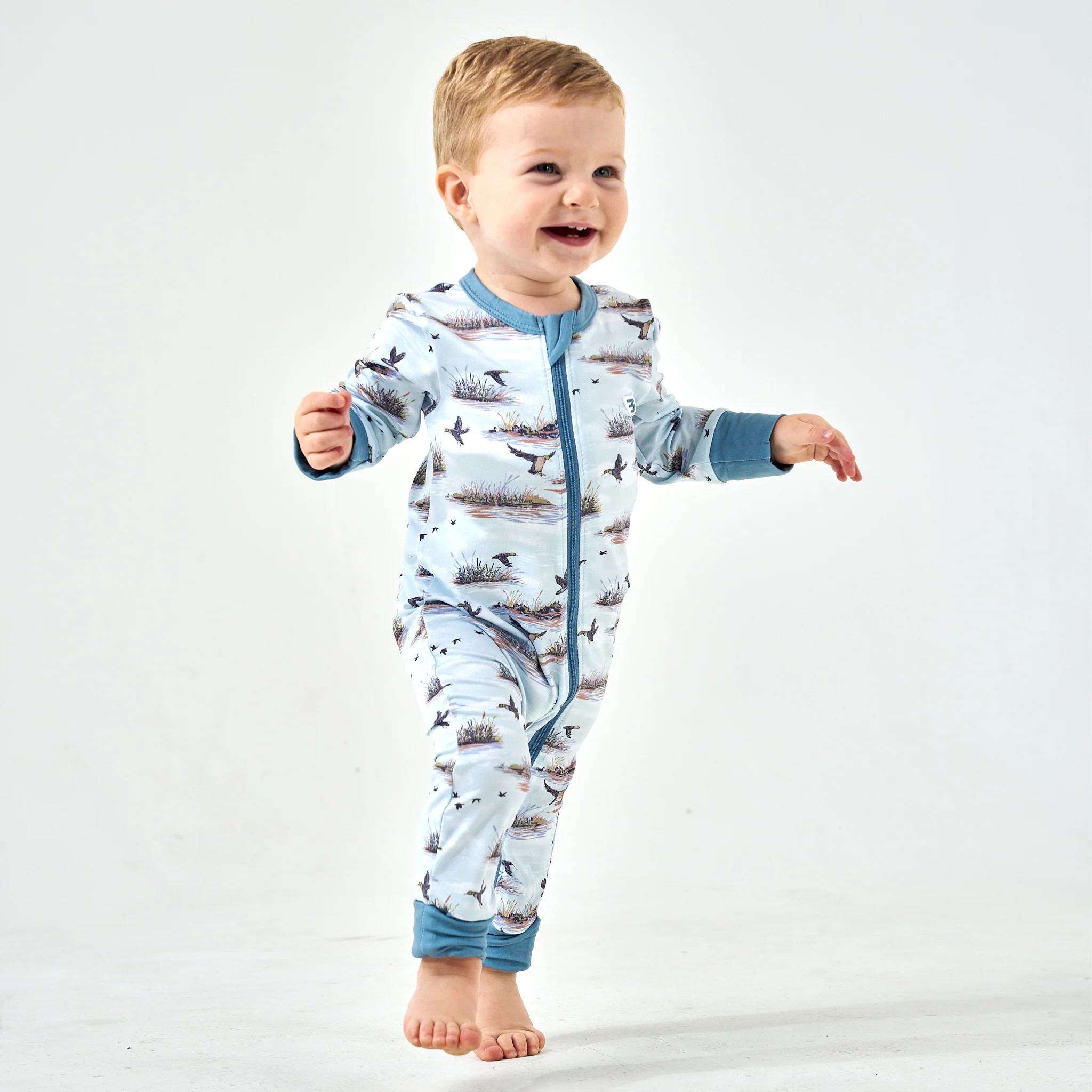 Duck Hunt Baby Zip Up | Hunting Infant Gift | BURLEBO | BURLEBO