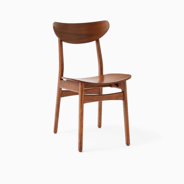 Classic Caf&amp;#233; Wood Dining Chair, Walnut, Individual | West Elm (US)