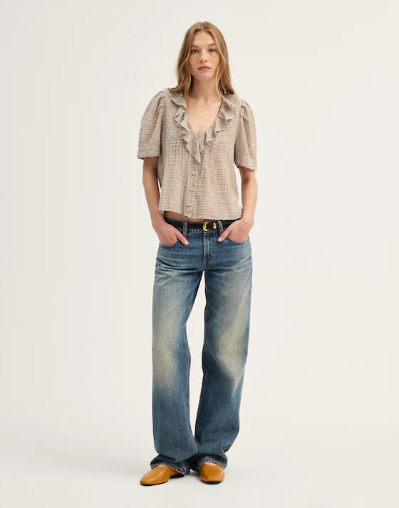 Ruffled Pintuck Top | Madewell