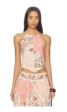 Agua Bendita x REVOLVE X Revolve Vall Crop Top in Pink from Revolve.com | Revolve Clothing (Global)