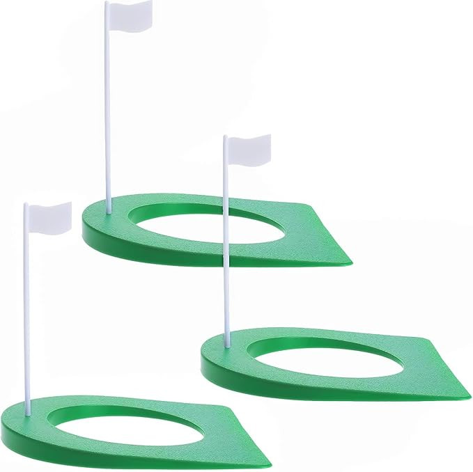 Golf Putting Cup and Flag Putt Training Hole All-Direction Surface Regulation Practice Cups for M... | Amazon (US)