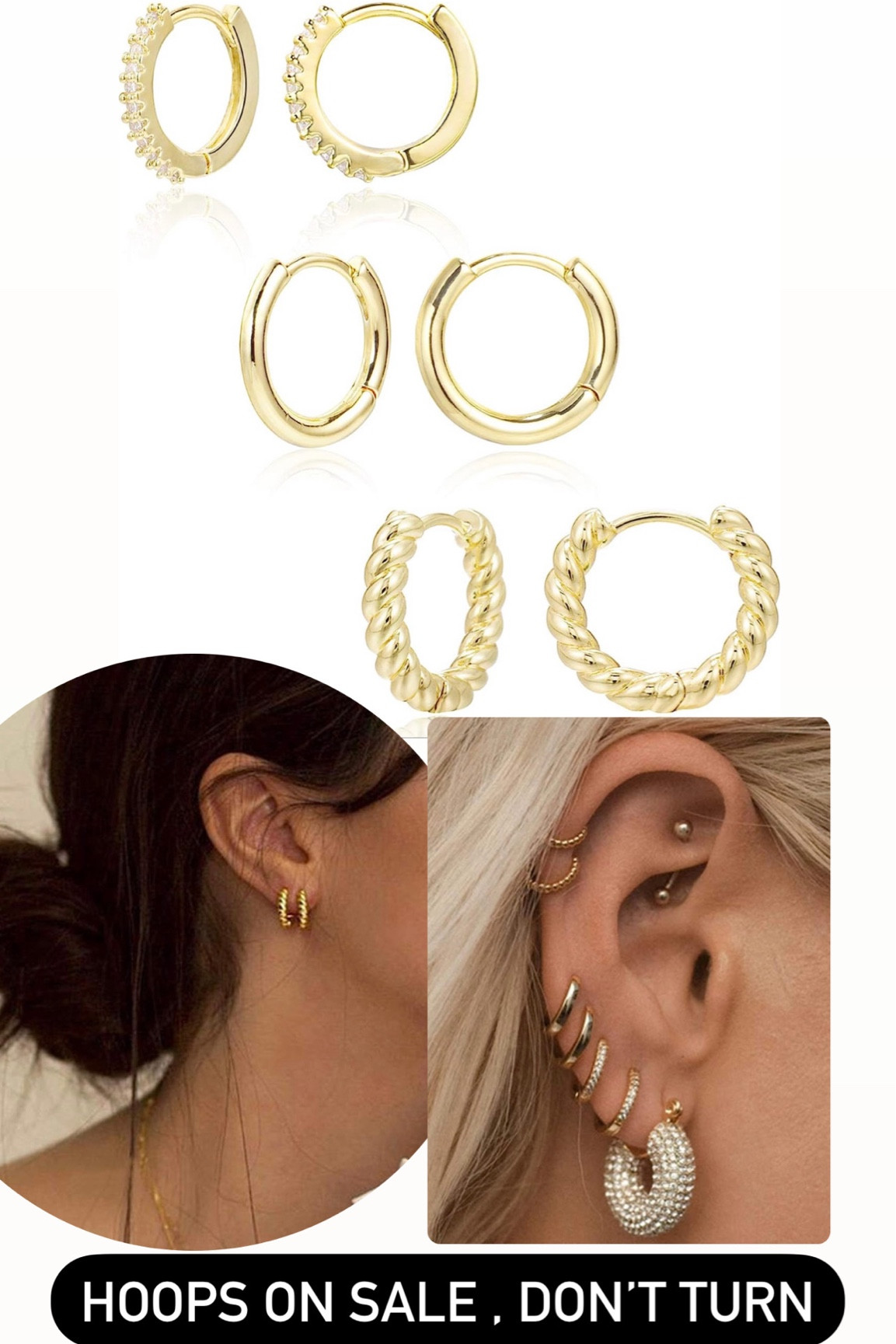Amazon Hoops on sale , easy to put on & don’t turn! ✨

#LTKsalealert #LTKbeauty #LTKstyletip