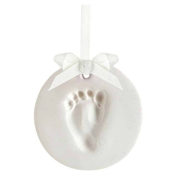 Tiny Ideas DIY No Mess Hanging Ornament Kit, Baby Hand and Footprint Keepsake, Classic Nursery De... | Amazon (US)