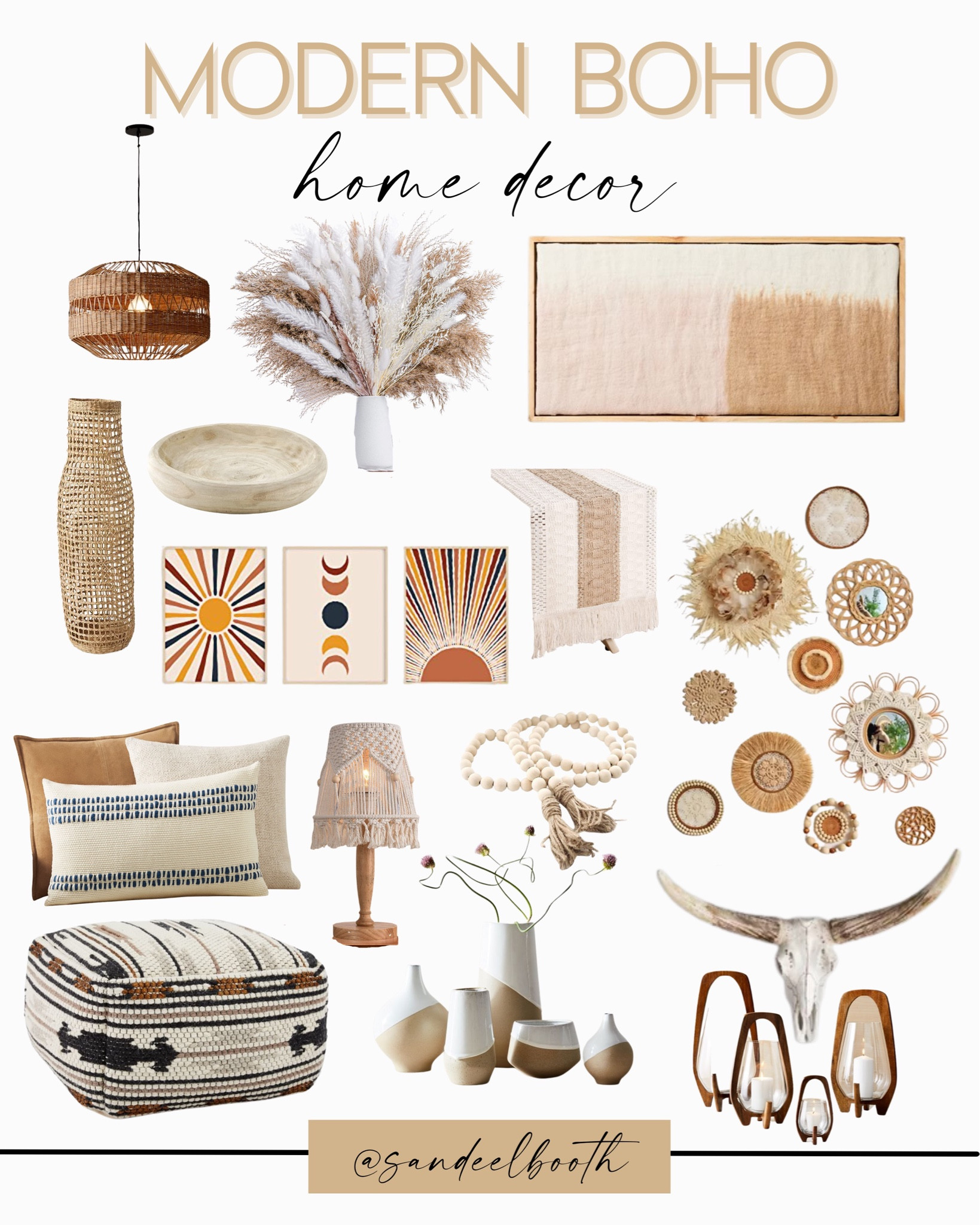 modern boho western decor / home decor / modern home decor finds / home decor essentials / home decor style / boho dream / west elm finds / pottery barn finds / wayfair finds / walmart style 

#LTKstyletip #LTKhome #LTKSeasonal