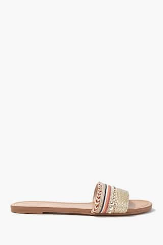 Braided Metallic-Vamp Sandals | Forever 21 (US)