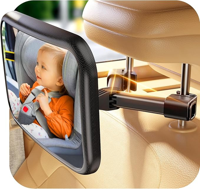 Baby Car Mirror for Baby Hook Clip Design Never Shake Baby Mirror for Car Seat Mirror Rear Facing... | Amazon (US)