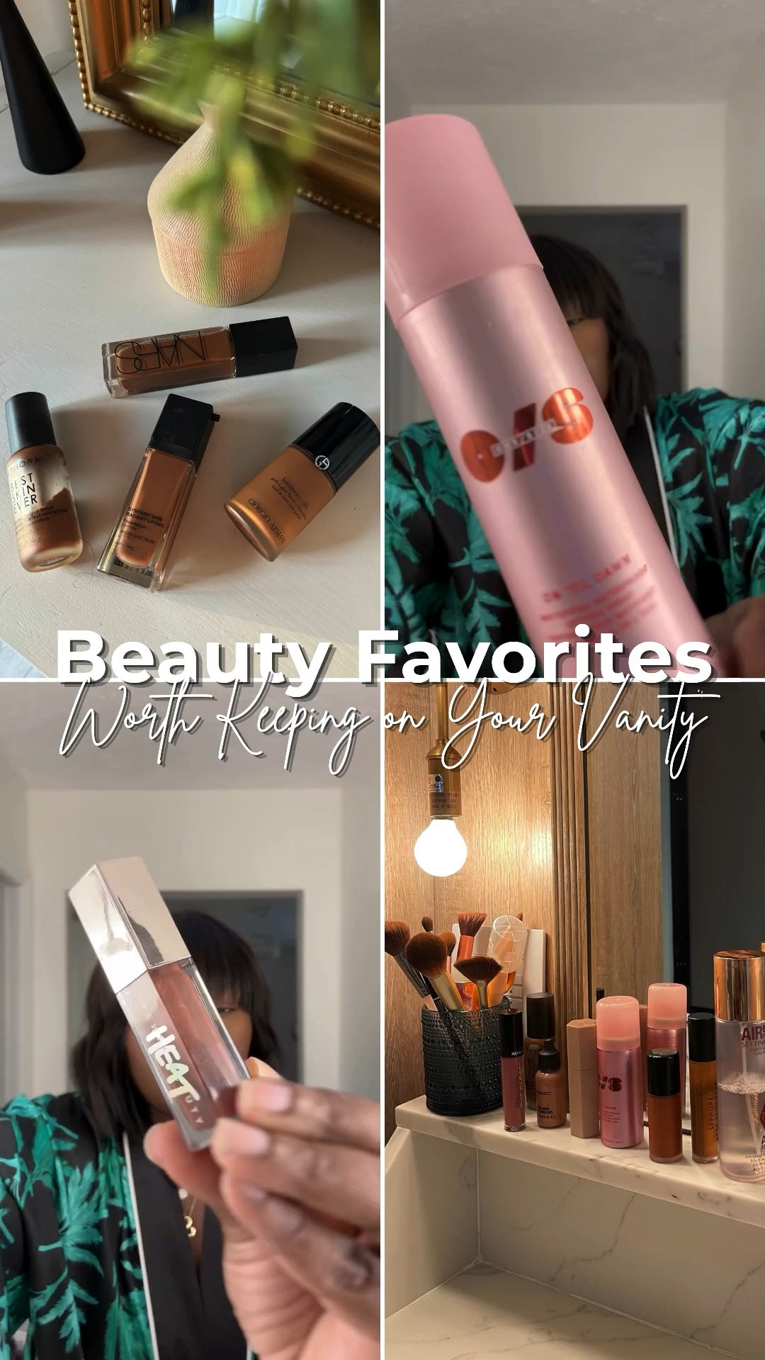 A vanity can get crowded quickly, but certain beauty products keep earning their spot. These are the kinds of makeup and beauty essentials that make getting ready feel a little more put together without needing a complicated routine. Simple products, pretty finishes, and pieces worth reaching for again. everyday makeup, makeup favorites, beauty favorites, makeup essentials, everyday beauty routine, natural makeup look, polished makeup look, beauty products, makeup must haves, vanity essentials @Sephora @ulta @amazonfindsandfashion