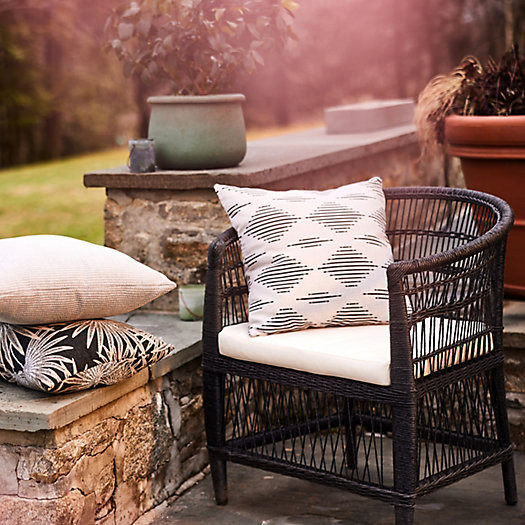 Diamond Lines Outdoor Pillow | Terrain