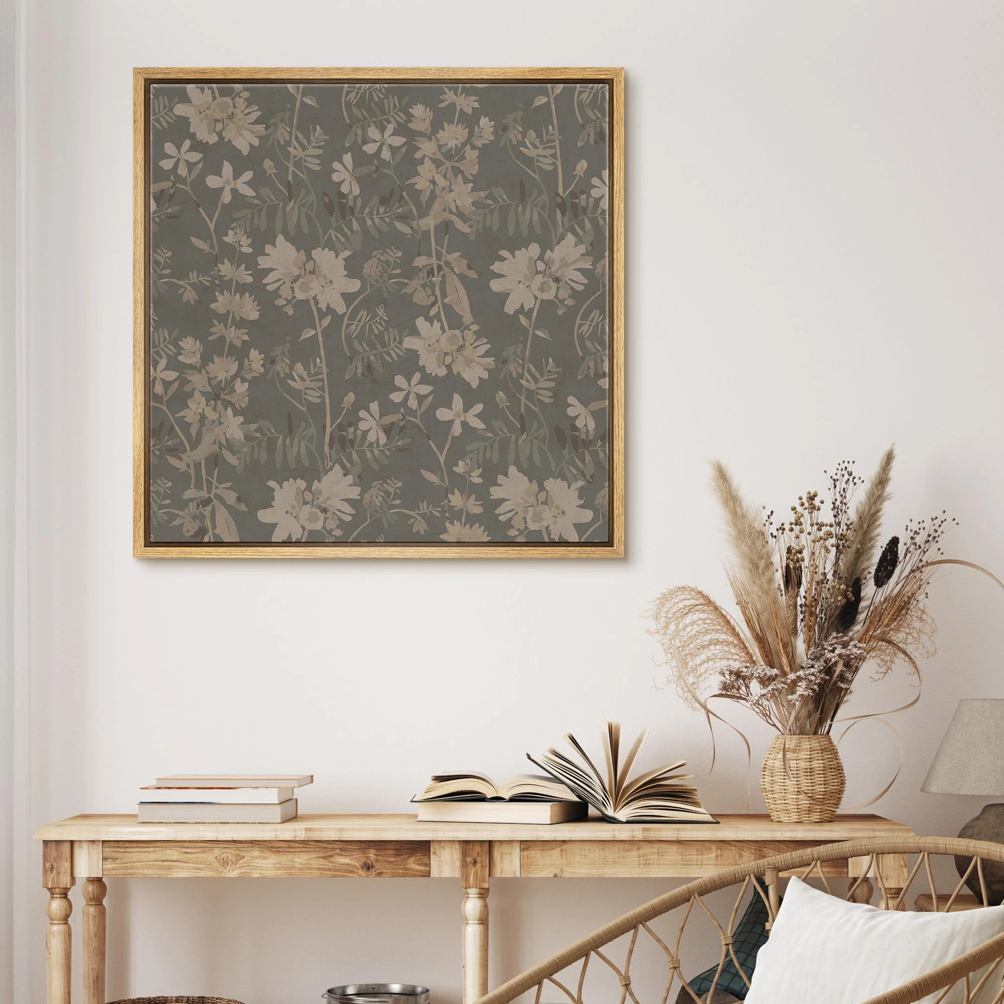 " Vintage Elegant Floral Silhouette Wilderness Illustrations Rustic French Country " | Wayfair North America