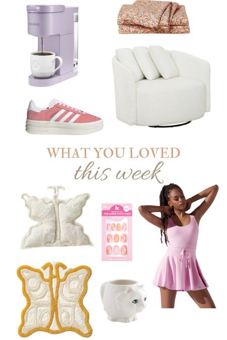 What you bought this week! This chair from Walmart and my Target floral sheets are STILL a hit!! #walmart #walmartchair #sheets #popflex #target #adidas #keurig 

#LTKActive