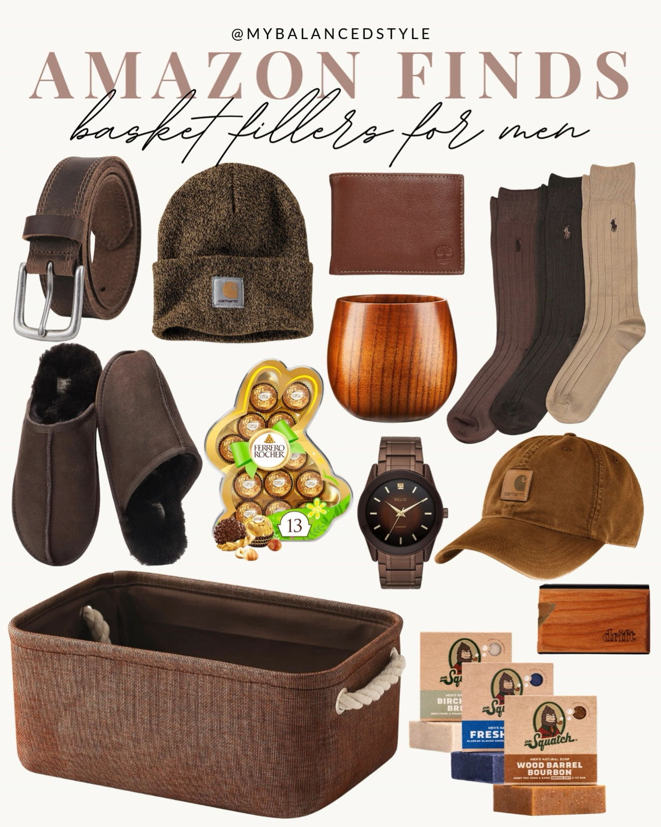 Amazon men’s Easter basket filler ideas

men’s grooming kit gift
leather wallet everyday carry
fun novelty socks gift
golf balls and tees set
beard care kit gift set
men’s protein snack packs
portable phone charger gift
men’s sunglasses classic style
mini cologne sampler set
fun desk gadgets for men

#LTKSaleAlert #LTKSeasonal #LTKMens