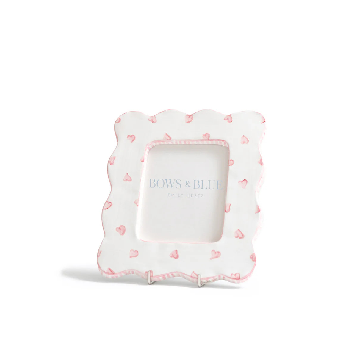 Scalloped Heart Picture Frame | Bows & Blue