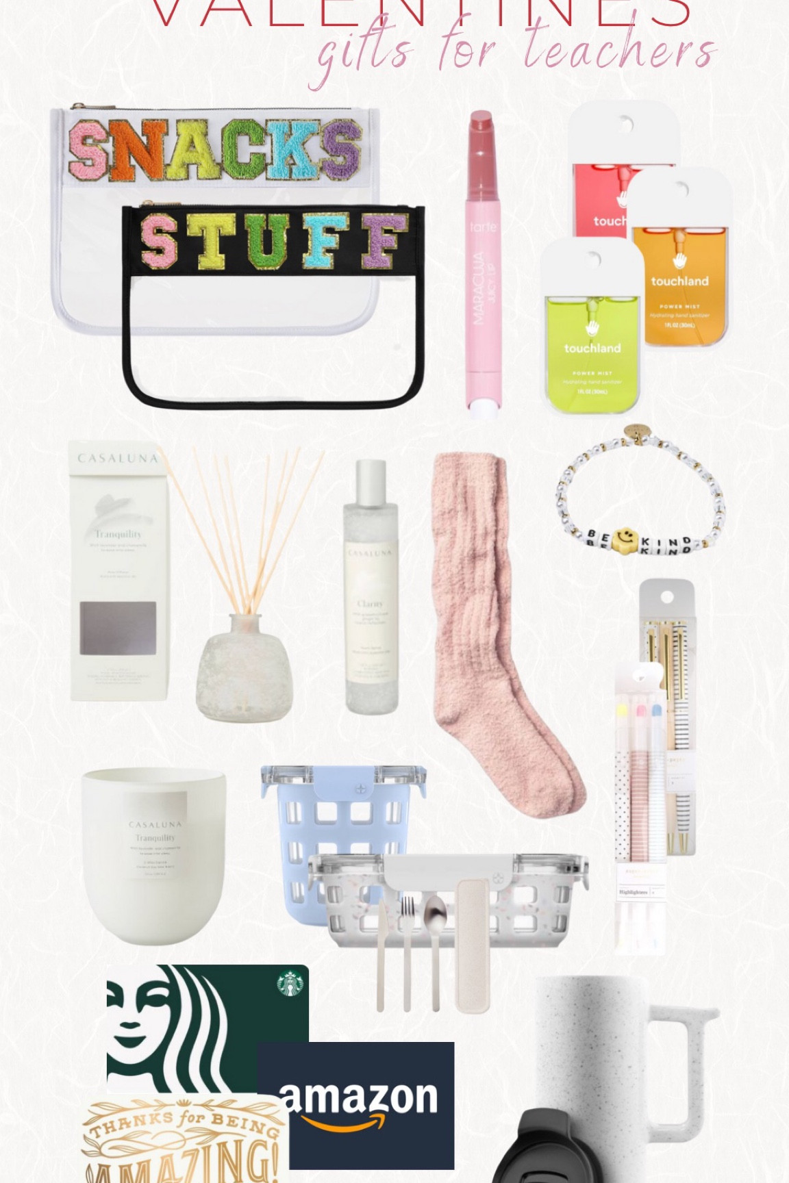 Valentine’s Day gift ideas for teachers! 🫶🏼🤩🤍✨ 

Teacher Gifts, Valentines Day, Gift Idea, Gifts For Teachers, Trending Fashion

#LTKSeasonal #LTKunder50 #LTKGiftGuide