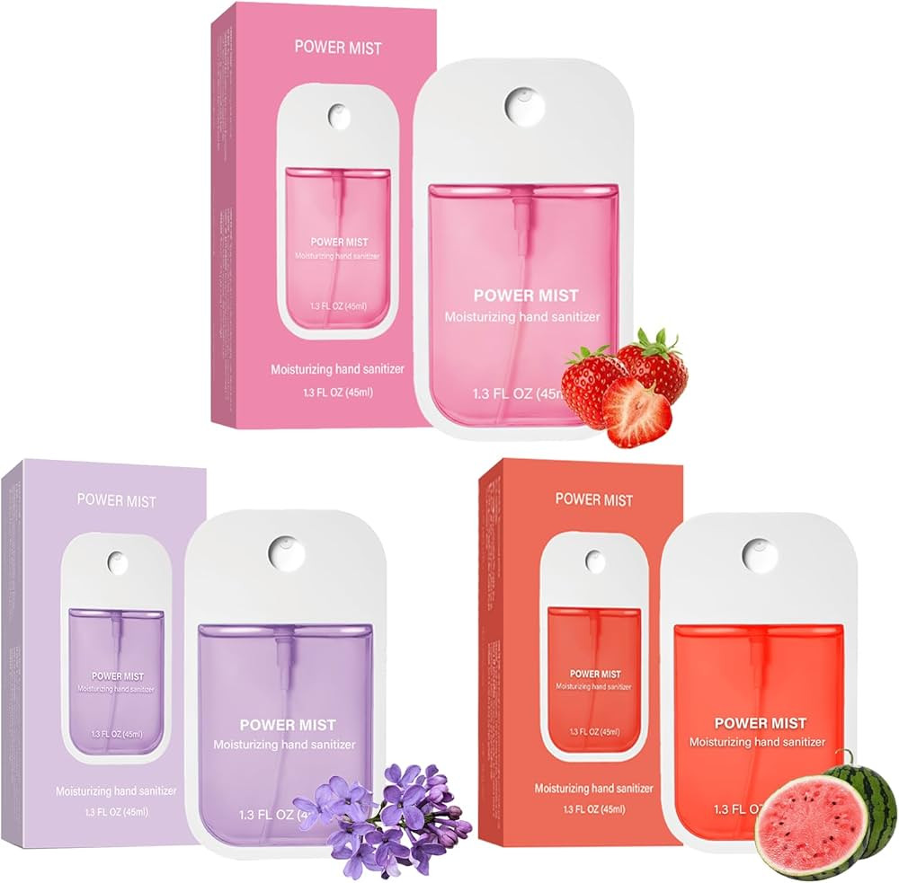 Power Mist Hydrating Hand Sanitizer Spray, Portable Travel-Size Hand Sanitizer Spray, 500-Sprays ... | Amazon (US)