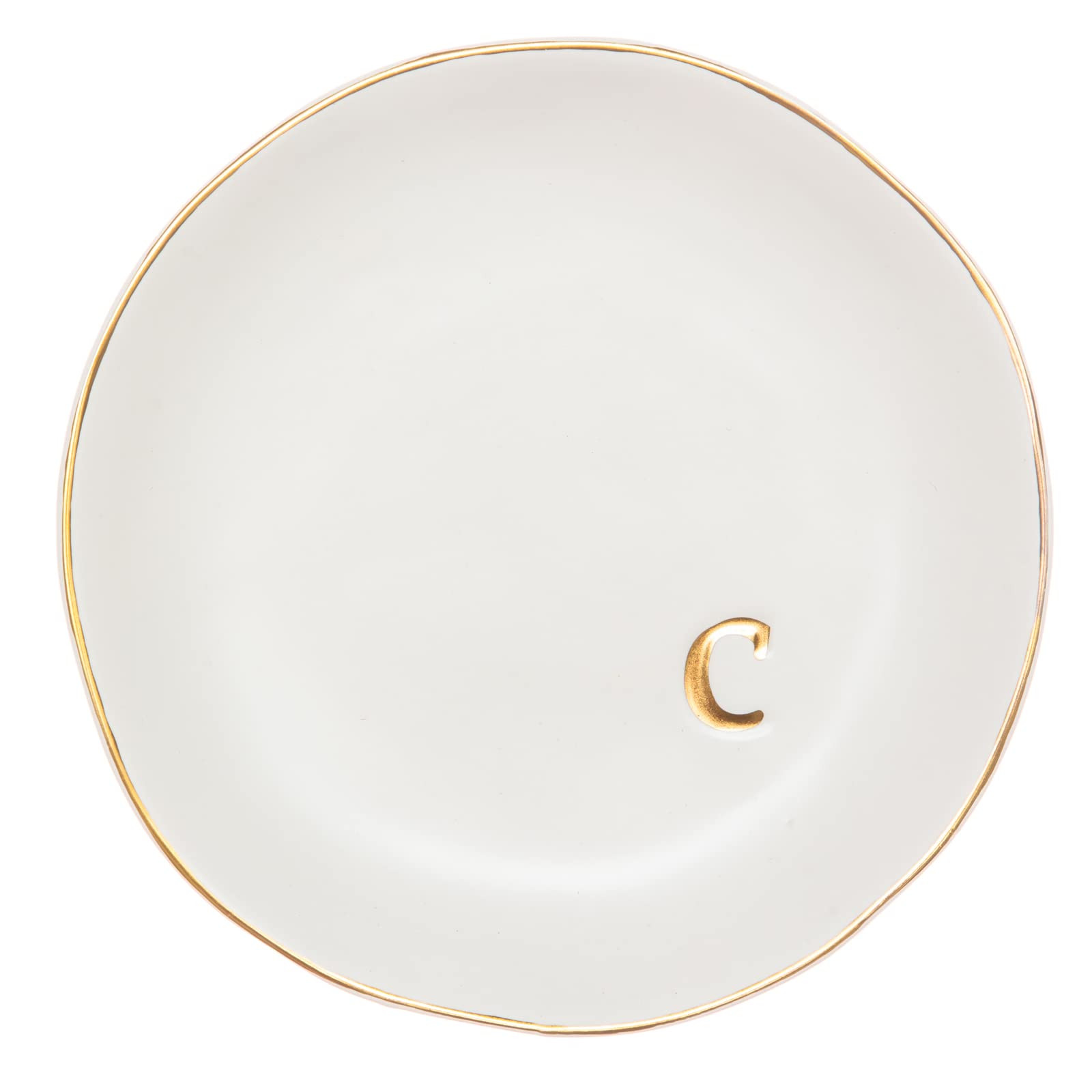 COLLECTIVE HOME - Ceramic Jewelry Tray, Decorative Trinket Dish for Rings Earrings Necklaces Brac... | Amazon (US)