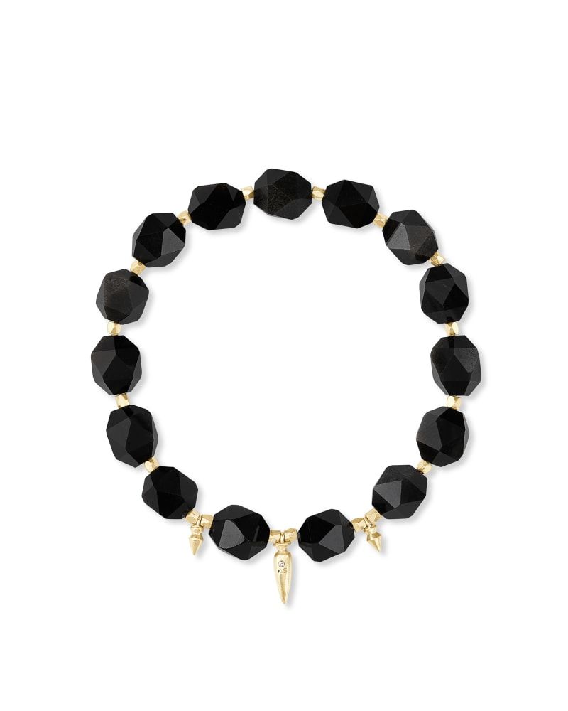 Sadie Gold Stretch Bracelet in Golden Obsidian | Kendra Scott