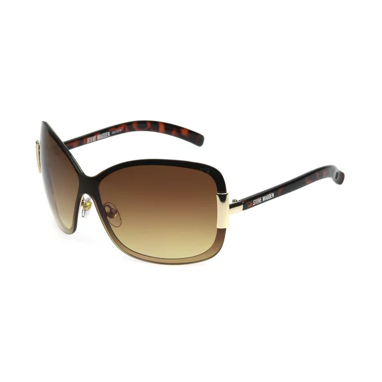 Steve Madden Women's Gold Square Sunglasses - Walmart.com | Walmart (US)