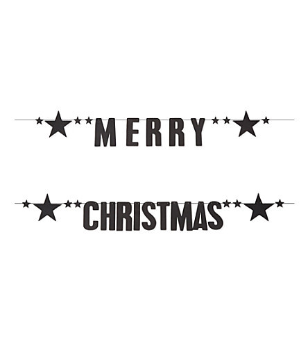 Merry Christmas paper garland | Selfridges