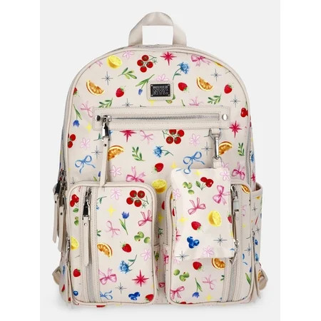 MNYC Women's Double Pocket Dome Backpack Khaki Picnic | Walmart (US)