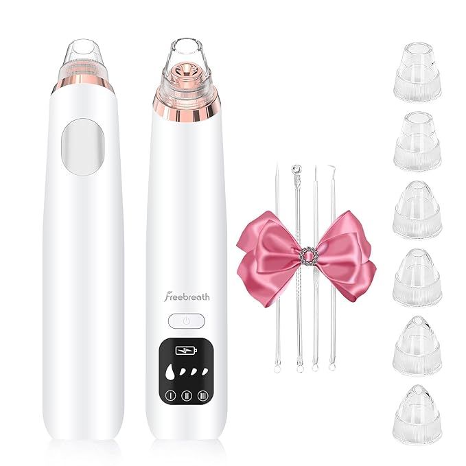 Free Breath Blackhead Remover Pore Vacuum Cleaner, 2021 Newest Pore Extractor Comes with Acne Too... | Amazon (US)