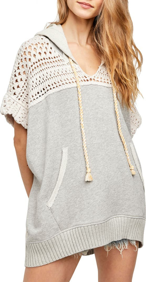 Honey Bear Crochet Hooded Shirt Dress | Nordstrom Rack