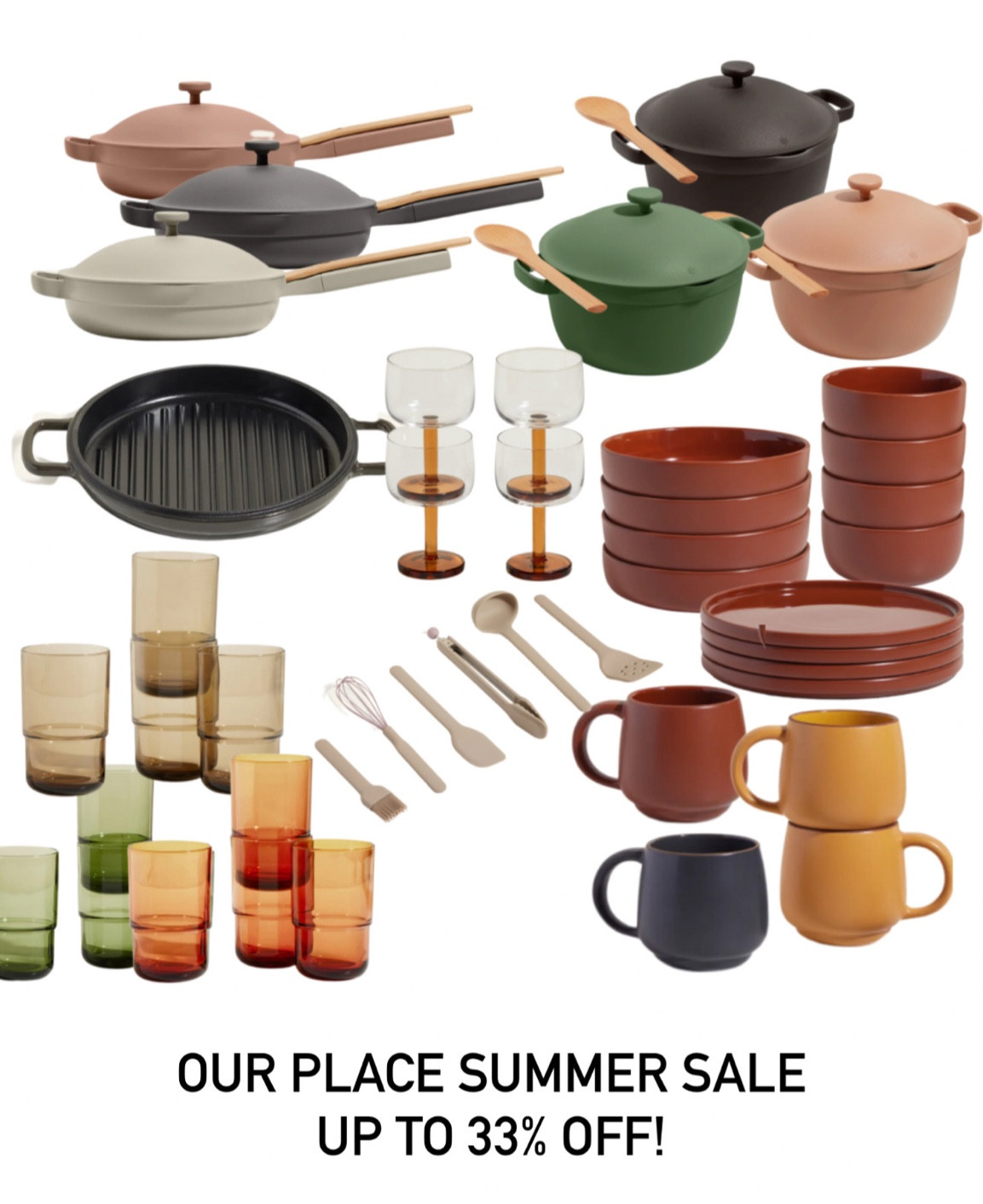 OurPlace, Always Pan, non stick pan, non toxic pan, cookware, cast iron grill, party glasses, party coupes, homeware sale, kitchenware, kitchenware sale, ceramic mugs, tall glasses, perfect pot, cooking pot, reduced homeware

#LTKeurope #LTKfindsunder100 #LTKhome