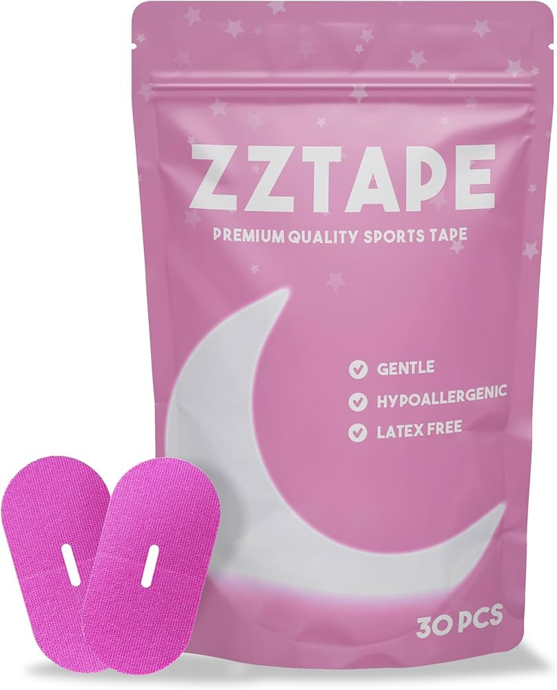 ZZTAPE (30 Strips) - Pink Breathable Tape with Gentle Adhesion, Pain-Free Removal, Hypoallergenic... | Amazon (US)