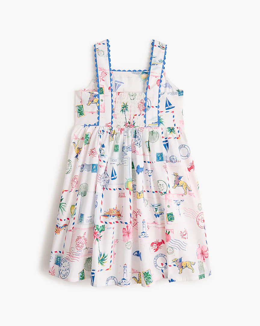Girls' postcard dress | J.Crew Factory