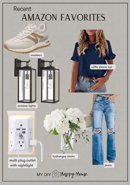 Most recent Amazon favorites and best sellers:

•neutral sneakers
•ruffle sleeve top
•women’s jeans 
•outdoor lights with dawn to dusk timer 
•multi plug outlet extender with nightlight 
•realistic hydrangeas 


#LTKfindsunder50 #LTKhome #LTKsalealert