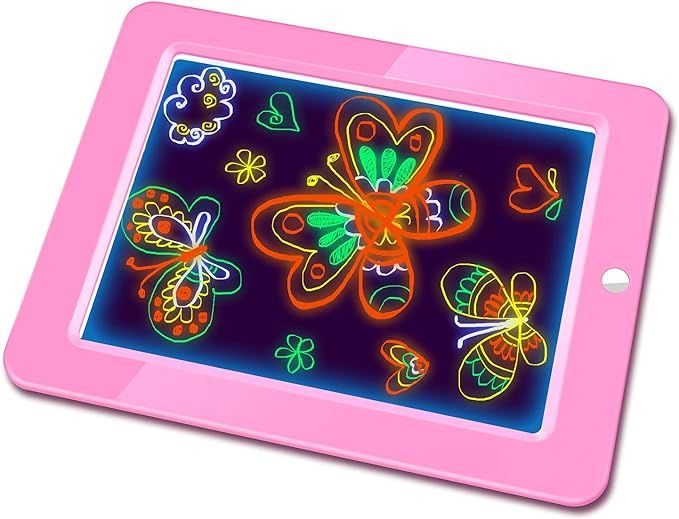 Hzran Crazy Disco Neon Light Up Glow Board-Drawing Magic Board - Writing Maker -Learning, Create,... | Amazon (US)