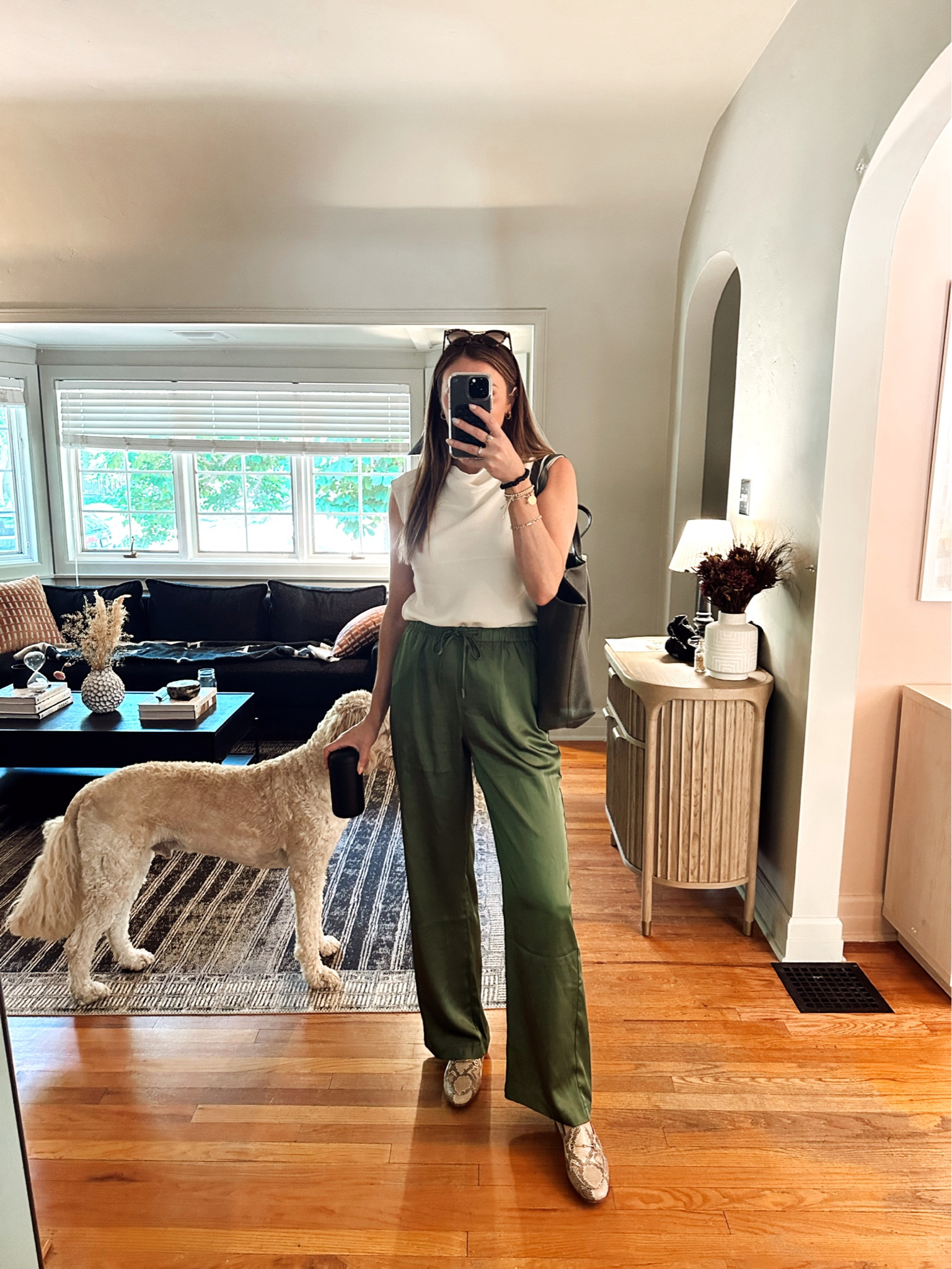 Elevated casual work/office outfit (code CLAIRE20 towards top and any full priced items). Everything TTS (wearing a tall small in pants)

#LTKsalealert #LTKstyletip #LTKunder100