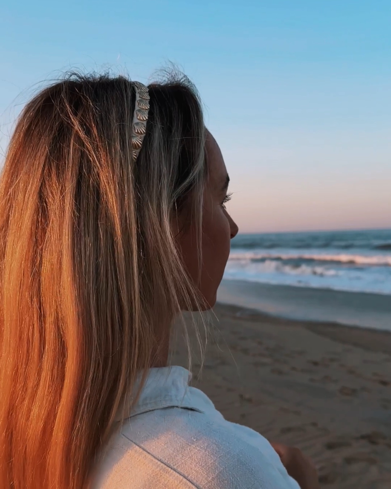 Shell we watch the sunset? 🐚🌅✨ 

Complete with the perfect gold accessories from LELE SADOUGHI ☀️🐚 

They have the cutesttt embellished headbands and accessories 
#beachlife #summerstyle #coastalgrandma #beachaesthetic 

#LTKTravel