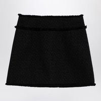Dolce&Gabbana Black Tweed Rachel Mini Skirt | Balardi (US & Canada)
