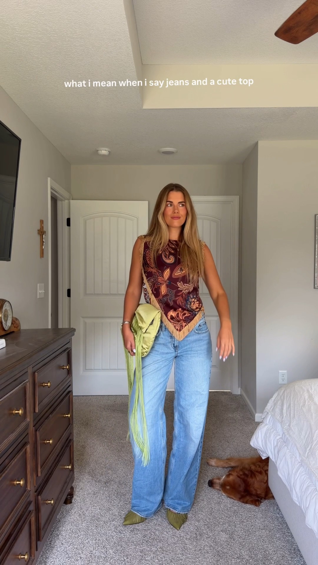 jeans in a 26/extra long, top in a size 4 

fringe date night outfit western chic

#LTKSeasonal #LTKootd #LTKgrwm