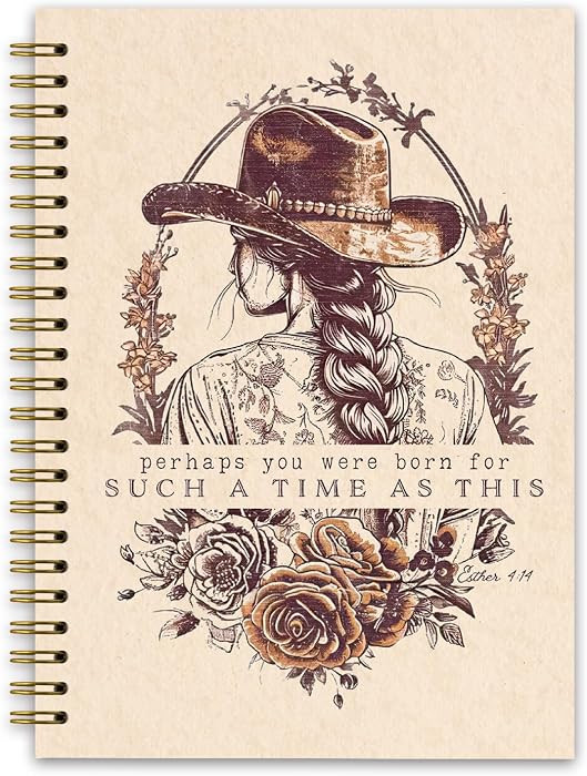 Vintage Christian Cowgirl Western Notebook Planner, Western Gifts for Women, Bible Study Journals... | Amazon (US)