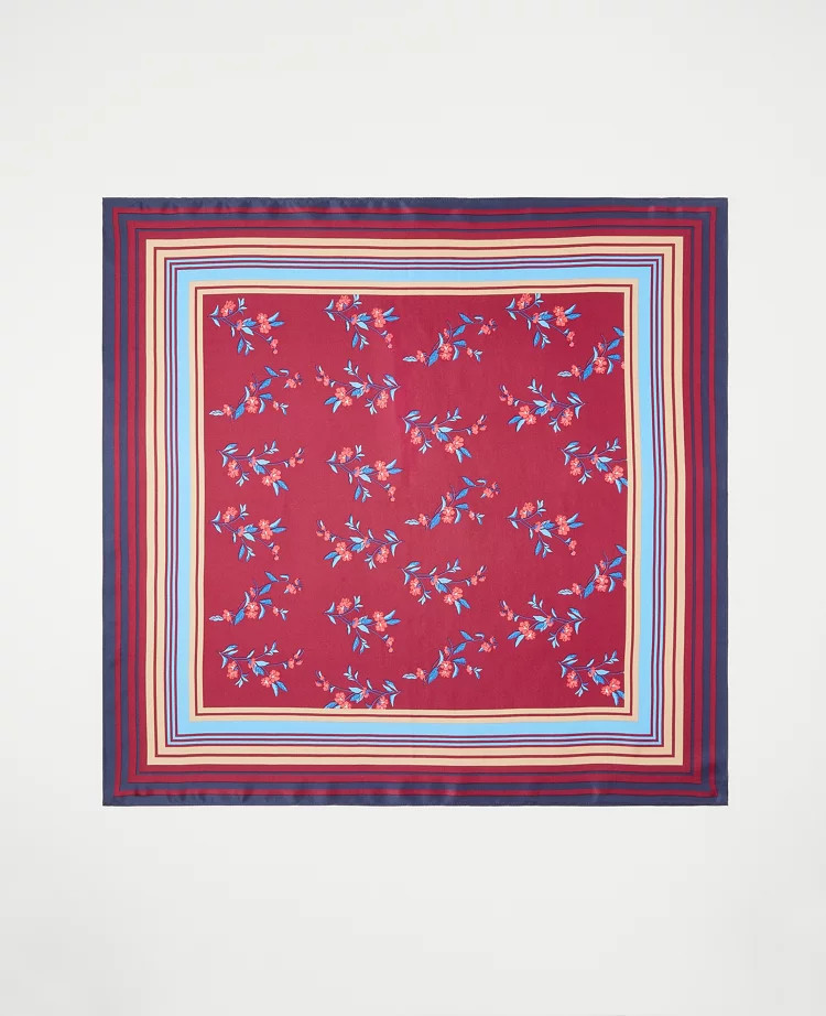 Floral Silk Little Scarf | Ann Taylor (US)