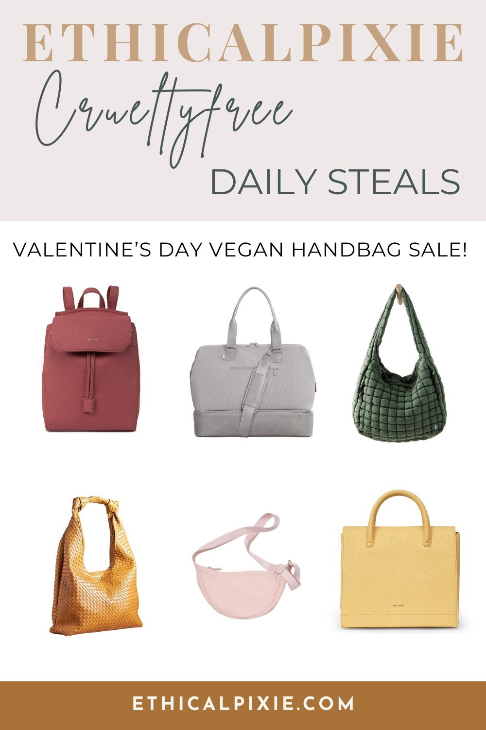 Sustainable handbags on sale, treat yourself this Valentine's Day! 💘 #sustainable #handbags #valentinesday

#LTKGiftGuide #LTKitbag #LTKsalealert