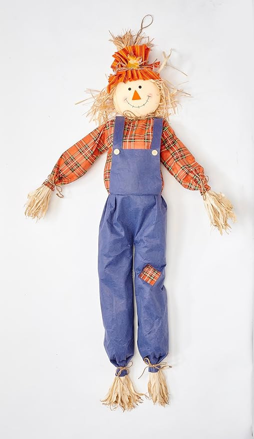 68" Stuffed Harvest Scarecrow,Sits or Hangs | Amazon (US)