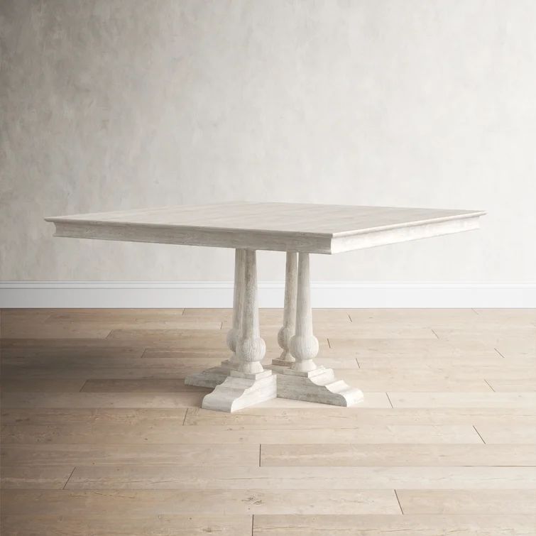 Huxton 54'' Mango Solid Wood Pedestal Dining Table | Wayfair North America