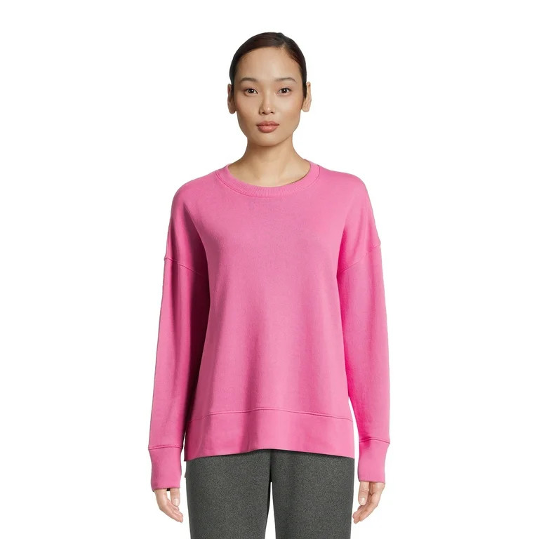 Time and Tru Women's High Low Pullover Sweatshirt, Sizes S-3XL | Walmart (US)