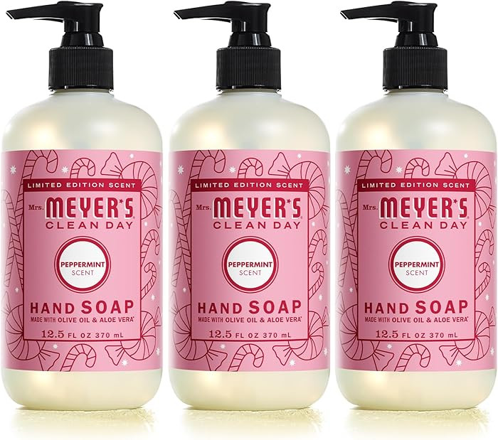 Mrs. MEYER'S CLEAN DAY Liquid Hand Soap, Peppermint, 12.5 oz (Pack of 3) | Amazon (US)