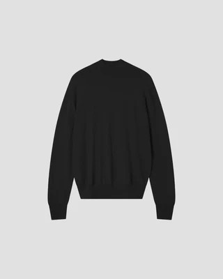 440ME Merino Silk Relaxed Mock Neck - Merino Silk Relaxed Mock Neck | Shop.com