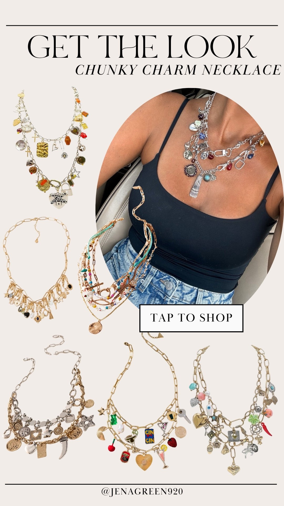 Chunky Charm Necklace | Double Layered Necklace | Trending Necklace

#LTKSeasonal #LTKootd