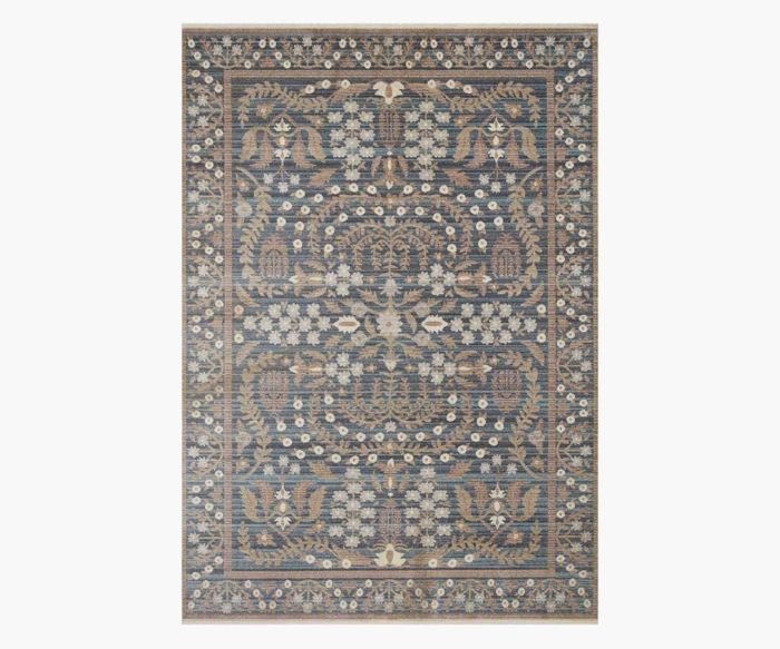 Anika Navy Power-Loomed Rug | Rifle Paper Co.