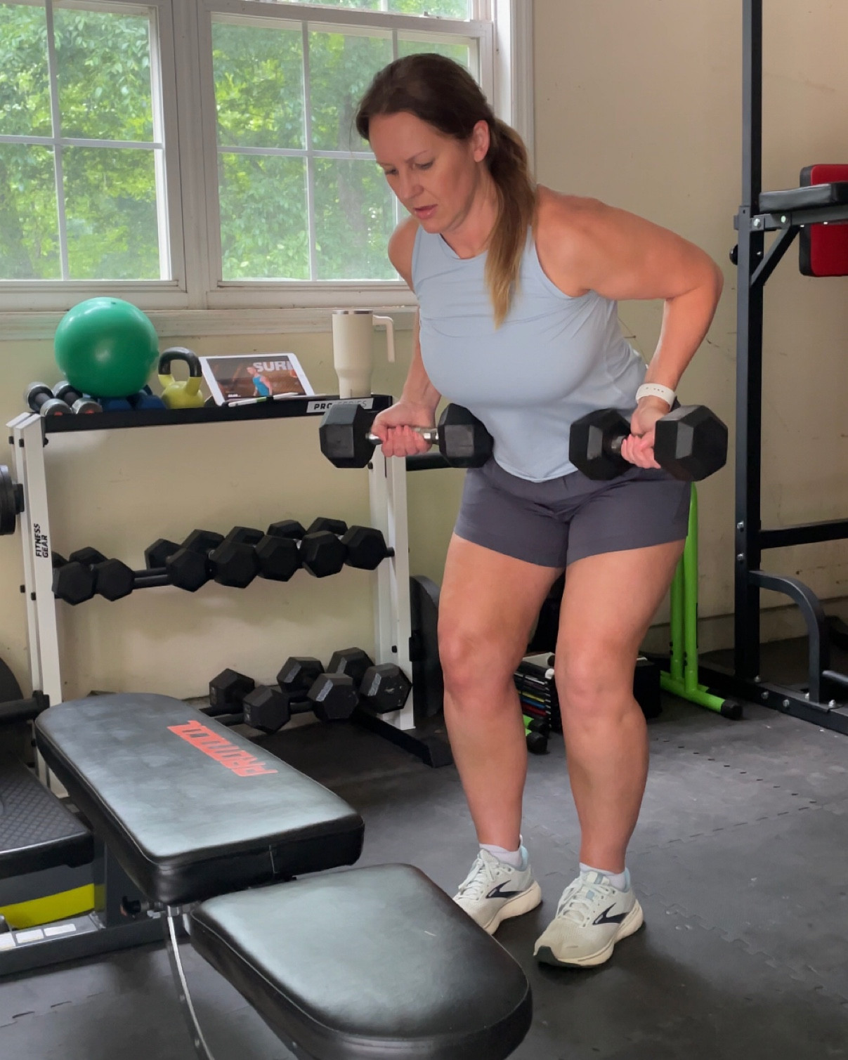 Weight and Dumbbell Rack along with a few other items in my home gym  

#LTKfit #LTKsalealert #LTKhome